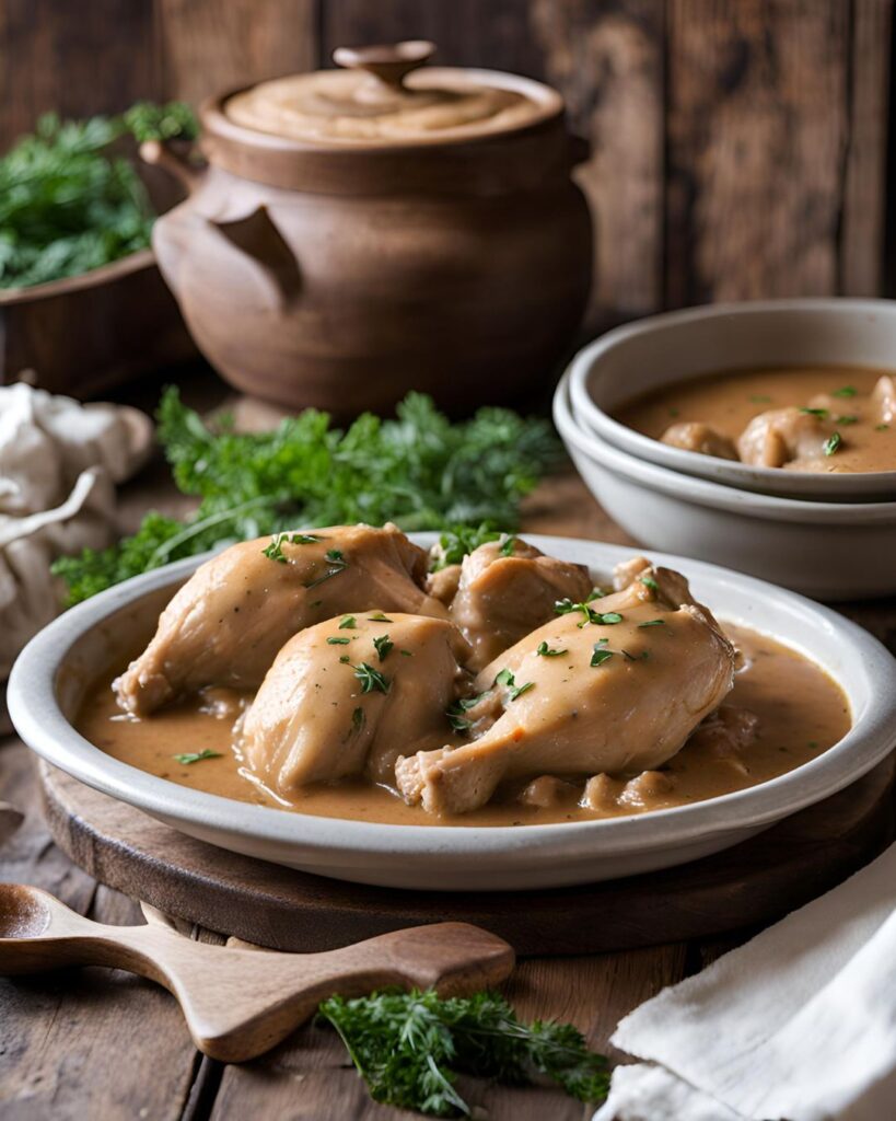 Slow Cooked Chicken & Gravy Recipe 