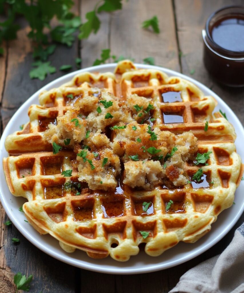 Stuffing Waffles – The Ultimate Leftover Remix