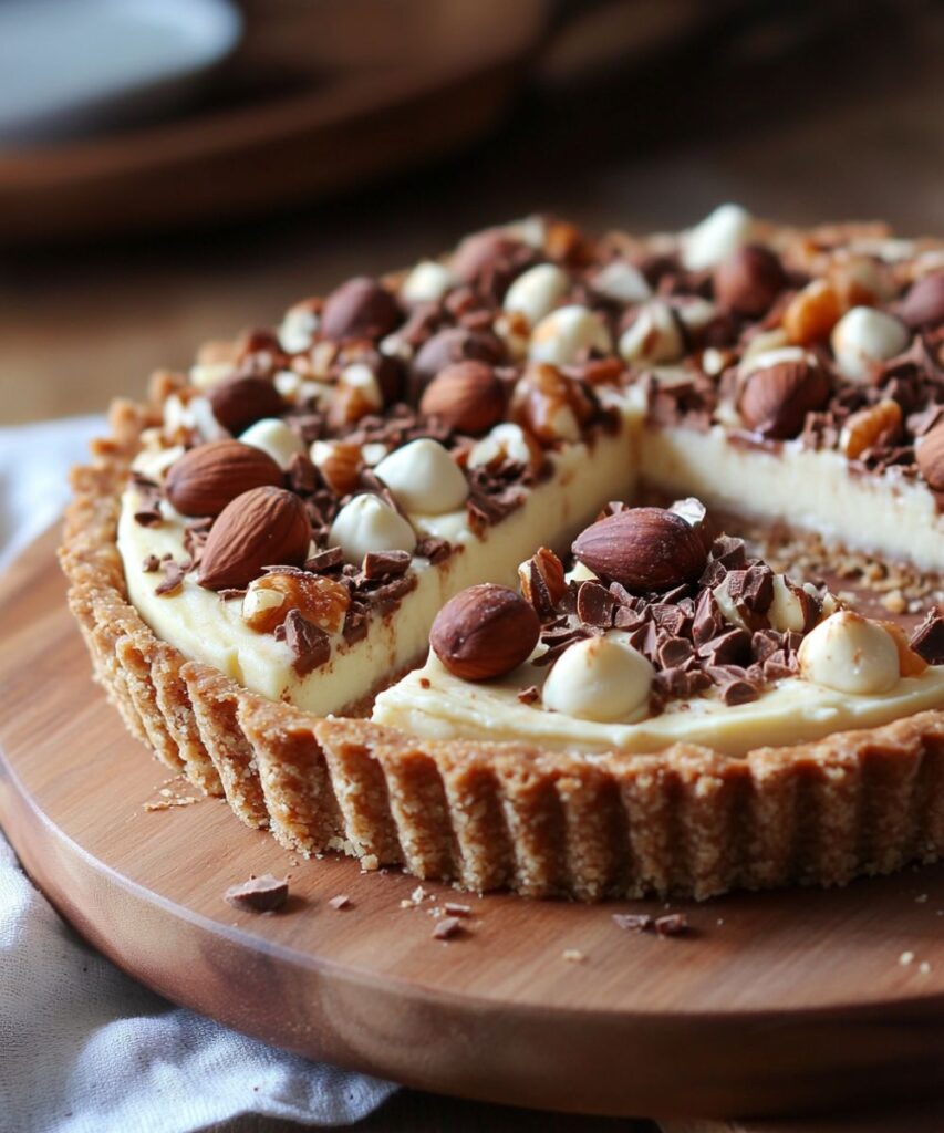 Kinder Bueno White Chocolate Hazelnut Tart – Decadent and Irresistible!