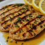 Grilled Chicken Cutlets in Lemon Sauce