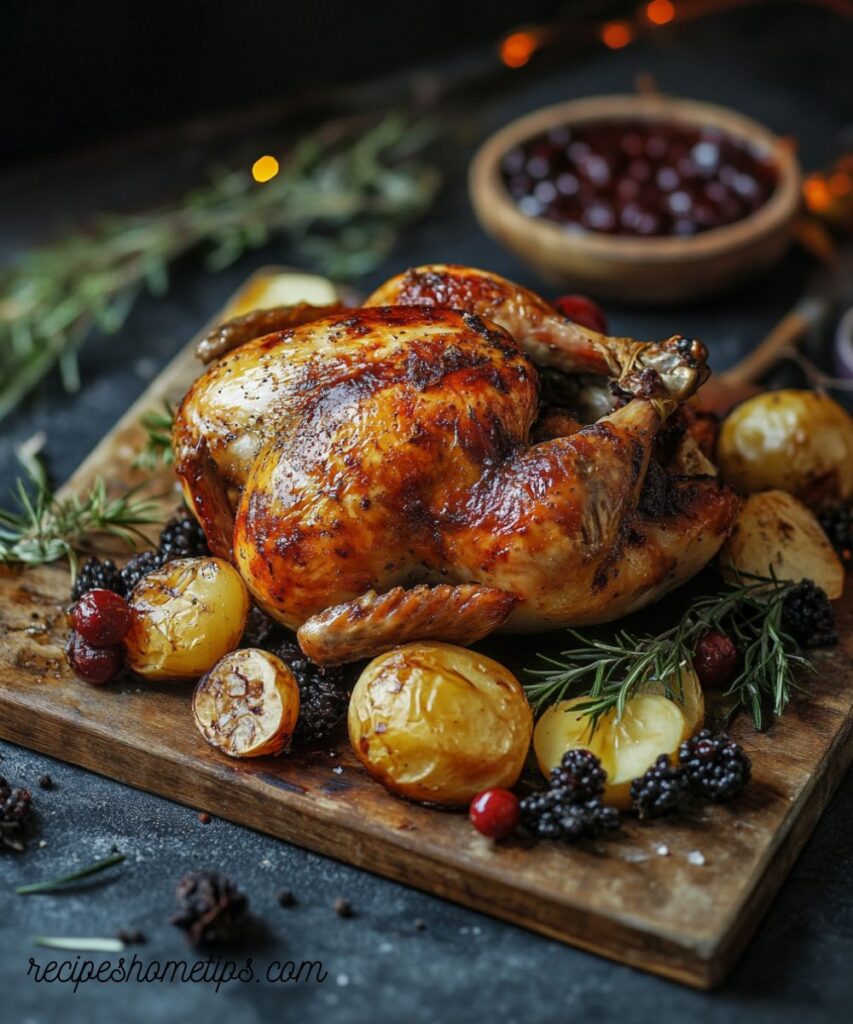 Whole Roasted Turkey – Golden, Juicy, and Flavorful Perfection