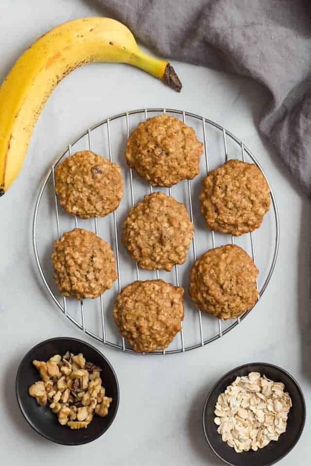 Banana Oatmeal Cookies (Sugar Free)