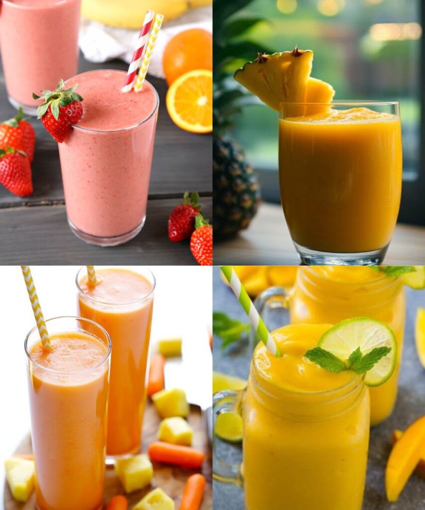 4 refreshing smoothies