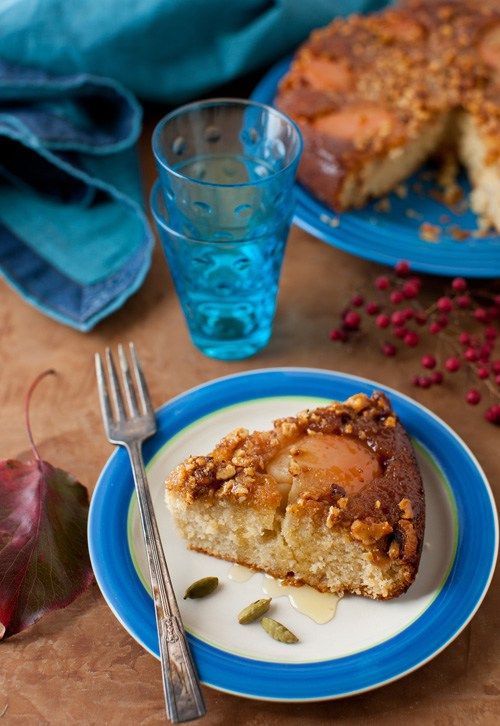 Pear and Walnut Cake