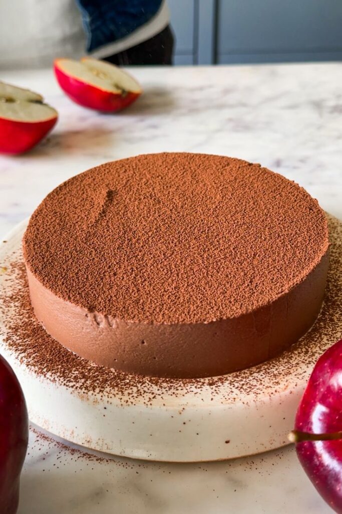 Apple and Chocolate Puree Dessert