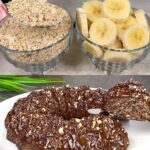 Healthy and Slimming Dessert: Oatmeal, Cocoa and Banana Pancakes