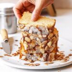 Oat Cake with Greek Yogurt and Almonds