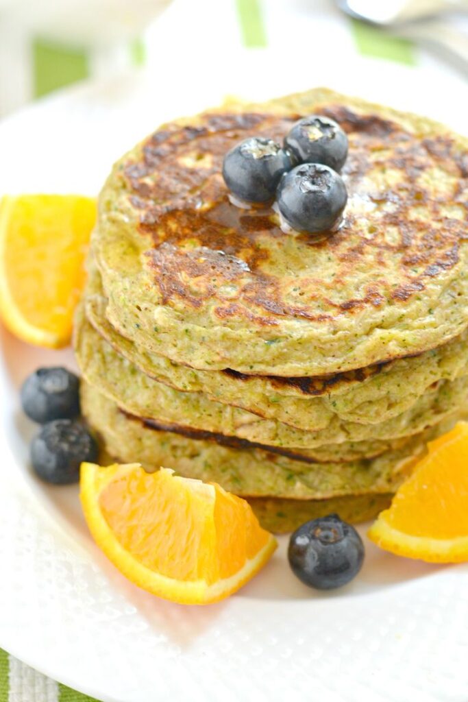 Zucchini and Greek Yogurt Pancakes