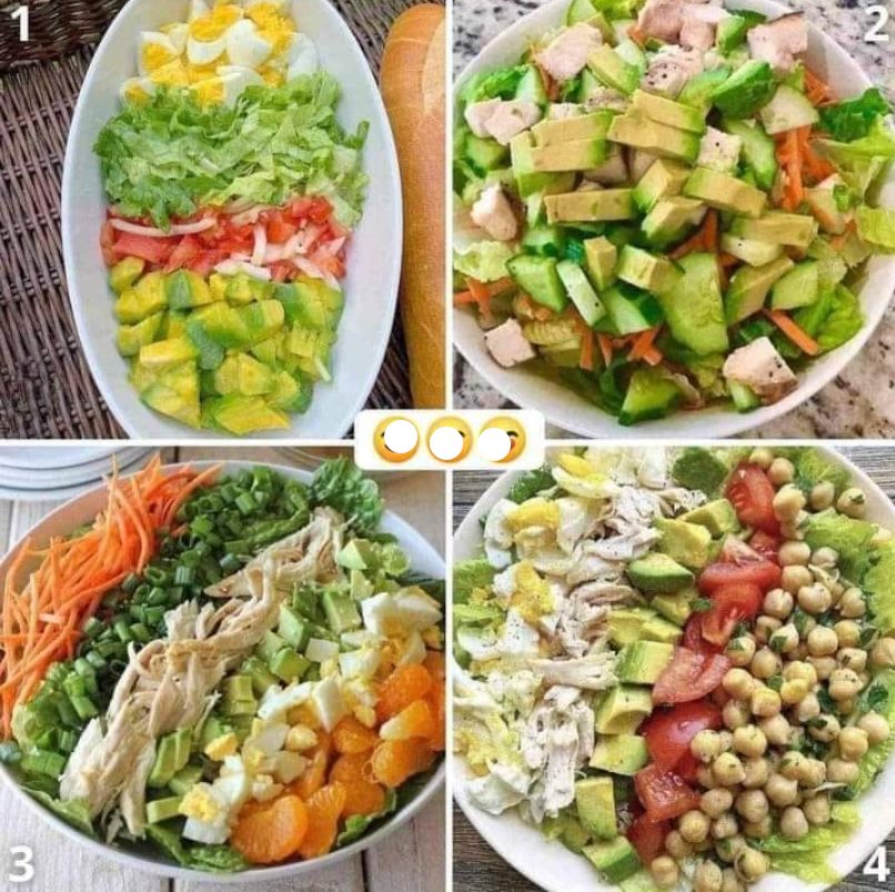 Salads 🥗🥦🥬🥑🥕🍗🥚💗❣️