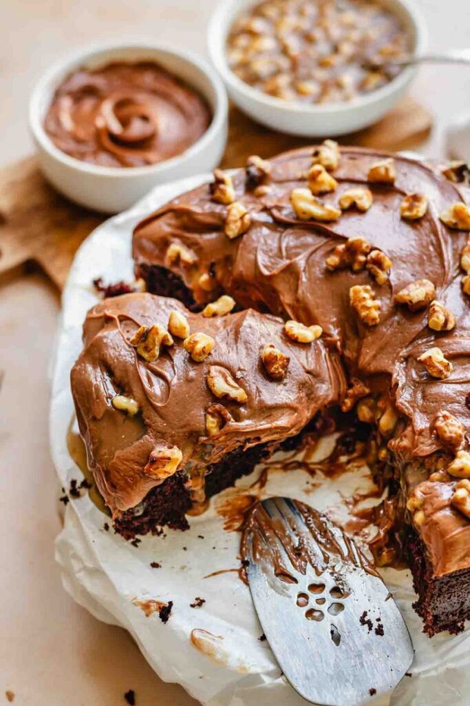 Chocolate and Walnut Cake