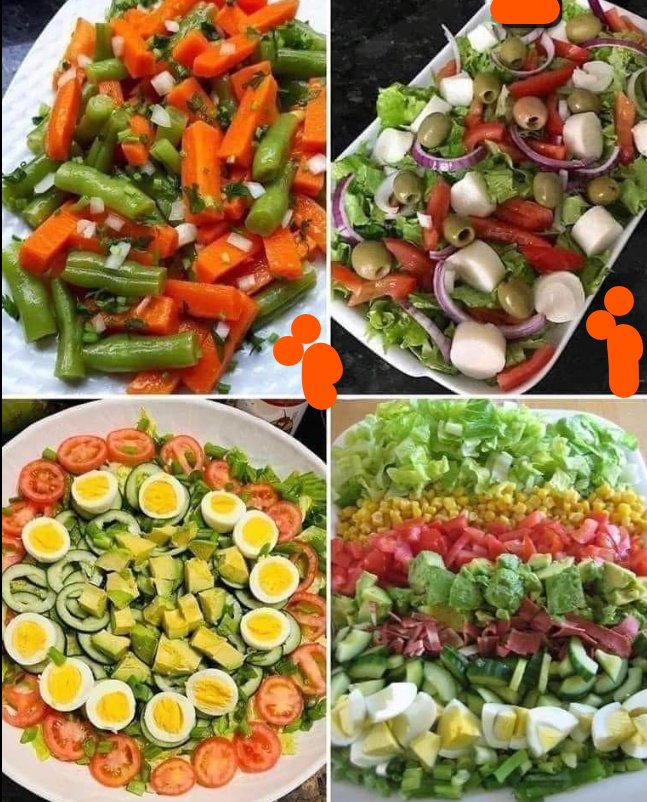 Vegetable and lettuce salads.🥗