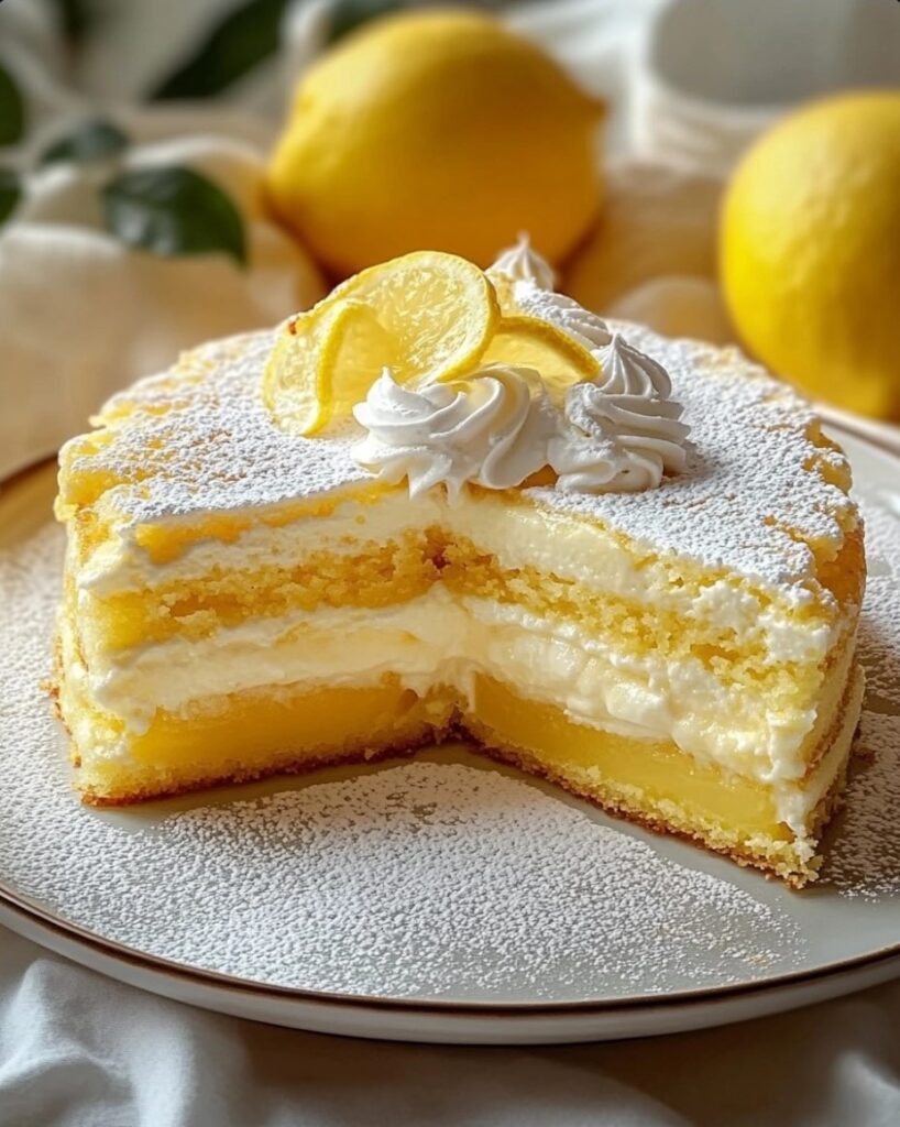 Lemon Cake with Cream: The Perfect Recipe for a Soft and Fresh Dessert