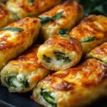 Cheesy Baked Vegetable Rolls