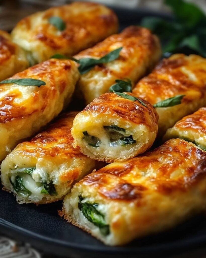 Cheesy Baked Vegetable Rolls