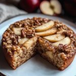 Apple Walnut Oatmeal Cake 🍏