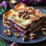 Lasagna Radicchio, Gorgonzola and Walnuts