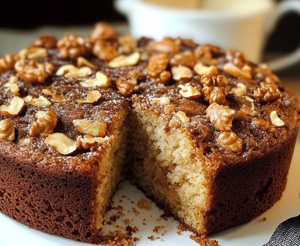 Soft Walnut Cake