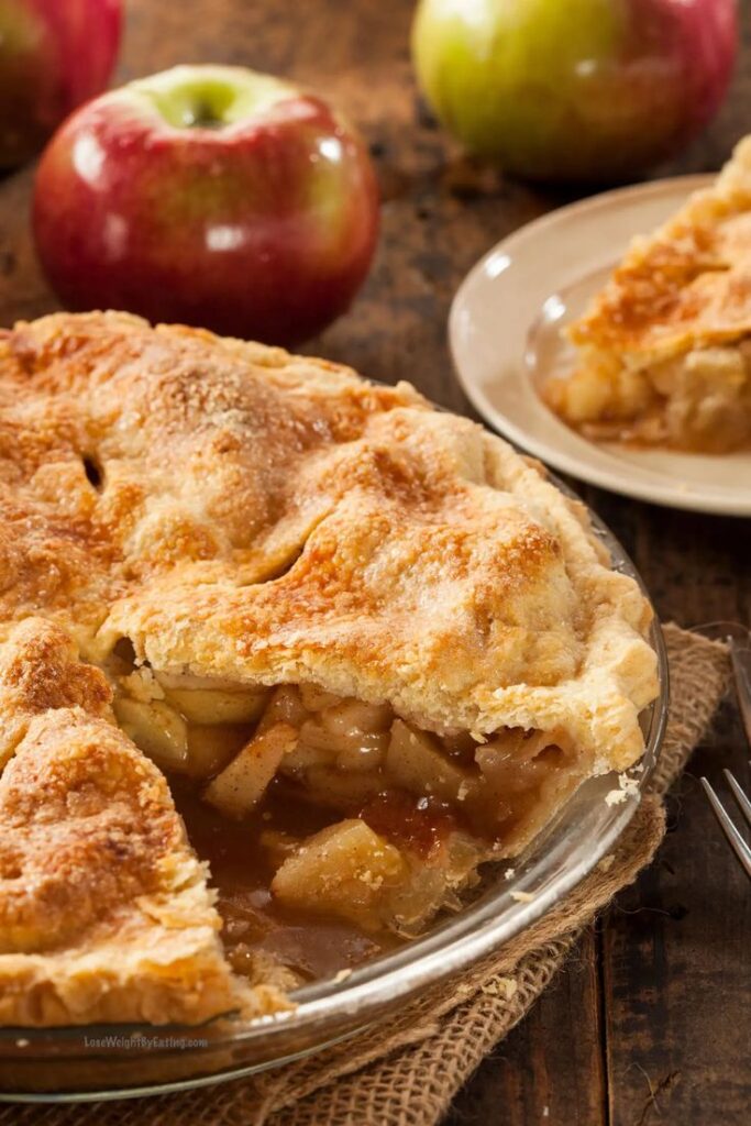 Diet Apple Pie Without Sugar, Flour or Oil!