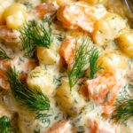 Gnocchi with Zucchini, Smoked Salmon and Philadelphia