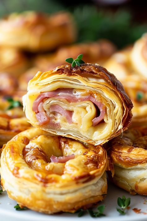 Sandwich Rolls with Ham and Cheese