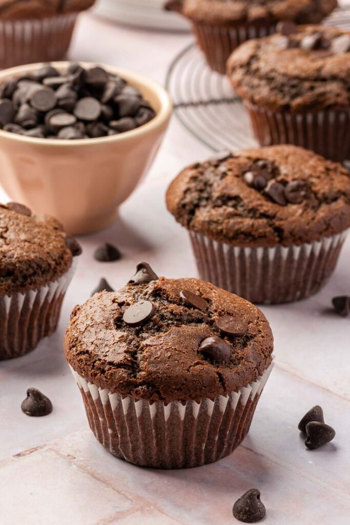 Gluten Free Soft Chocolate Muffins