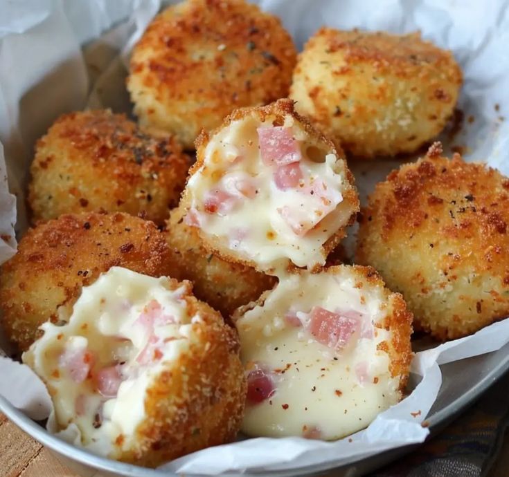 Crispy milk croquettes