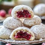 Almond Cookies Filled with Raspberry