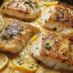 Baked Cod with Mustard and Lemon Cream