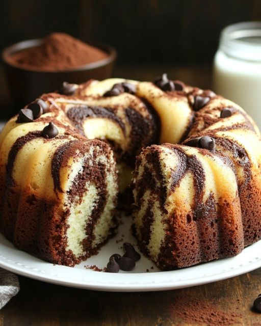 Chocolate Marble Cake in 5 MINUTES!