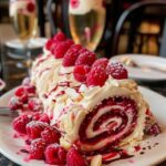 Mascarpone and Raspberry Log