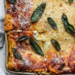 Lasagna with Pumpkin Cream and Speck