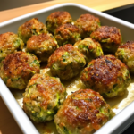 Crispy Baked Zucchini Meatballs