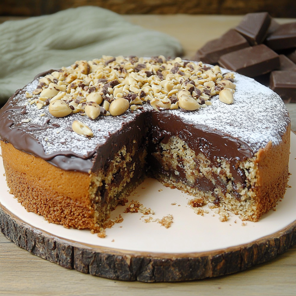 5 Minute Walnut and Chocolate Cake
