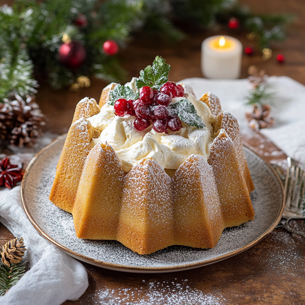 Pandoro Stuffed with Mascarpone Cream