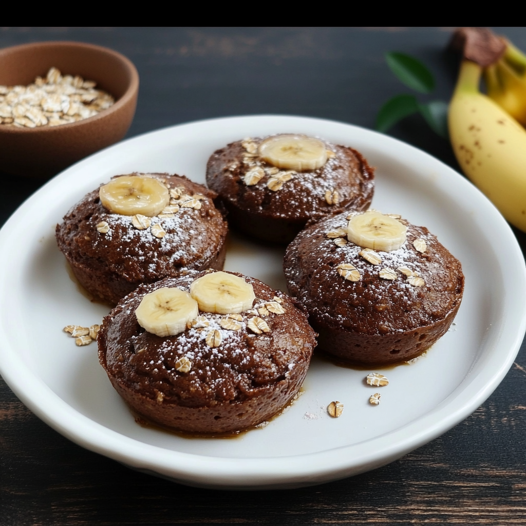 Oatmeal and Banana Cocoa Flan