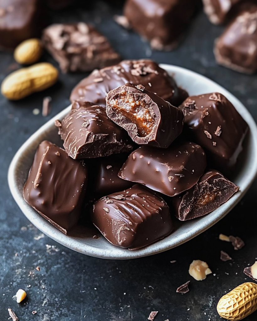 Ricotta and Peanut Chocolates