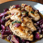 Chicken Strips with Radicchio and Walnuts