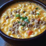 One-Pot Macaroni Cheeseburger Soup – The Comfort Food Mash-Up You Didn’t Know You Needed