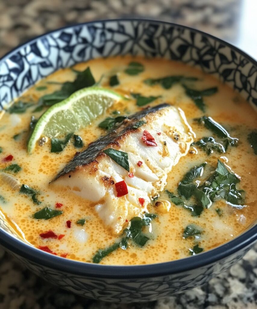 Coconut Lime Fish Soup – Bright, Creamy, and Full of Zesty Flavor