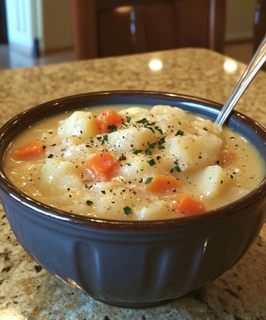 Crock Pot Crack Potato Soup – Creamy, Cheesy, and Packed with Flavor – It’s Like a Hug in a Bowl!