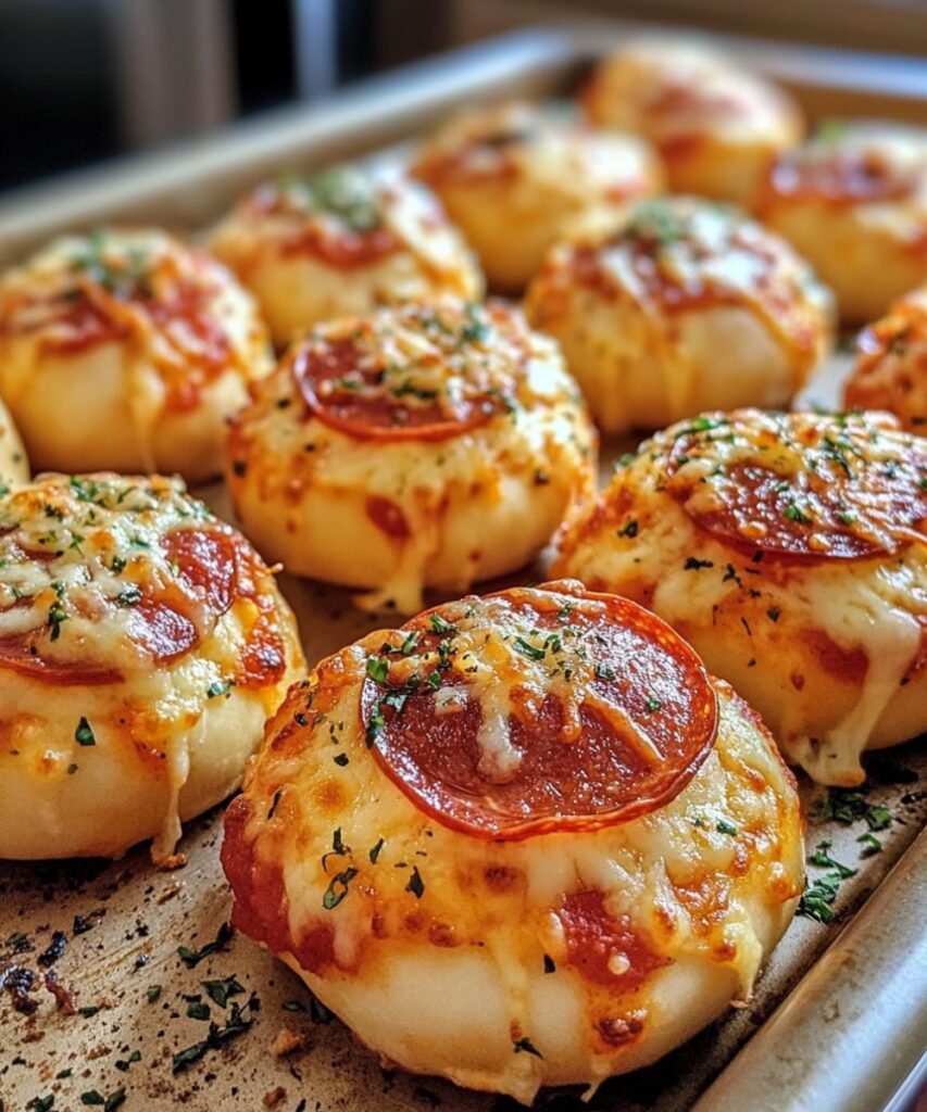 Cheesy Pepperoni Pizza Bombs