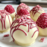 White Chocolate Raspberry Cheesecake Balls