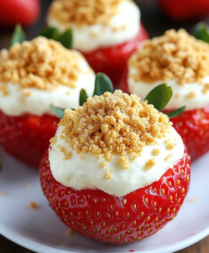 Deviled Strawberry Cheesecake