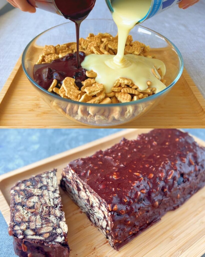 No-Bake Chocolate Peanut Cake