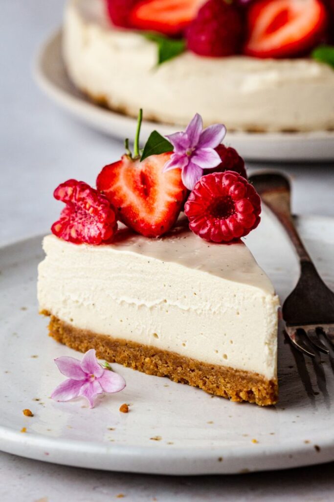No-bake cheesecake bar recipe.