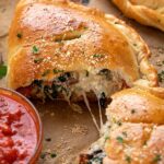 Barese-style calzone, with olives and sponsali