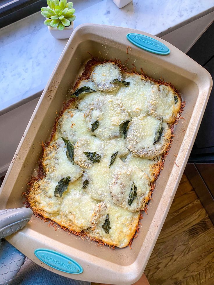 White courgette parmigiana