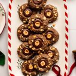 Mini chocolate and hazelnut footprint cookies: they are absolutely irresistible!