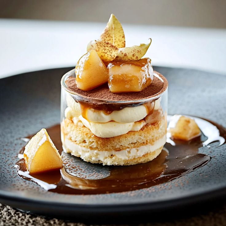 Salted Butter Caramel & Fried Apple Tiramisu: A Gourmet Variation of the Italian Classic