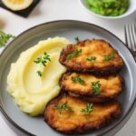 Slice the aubergines, stuff them and bread them! The stringy heart will conquer you